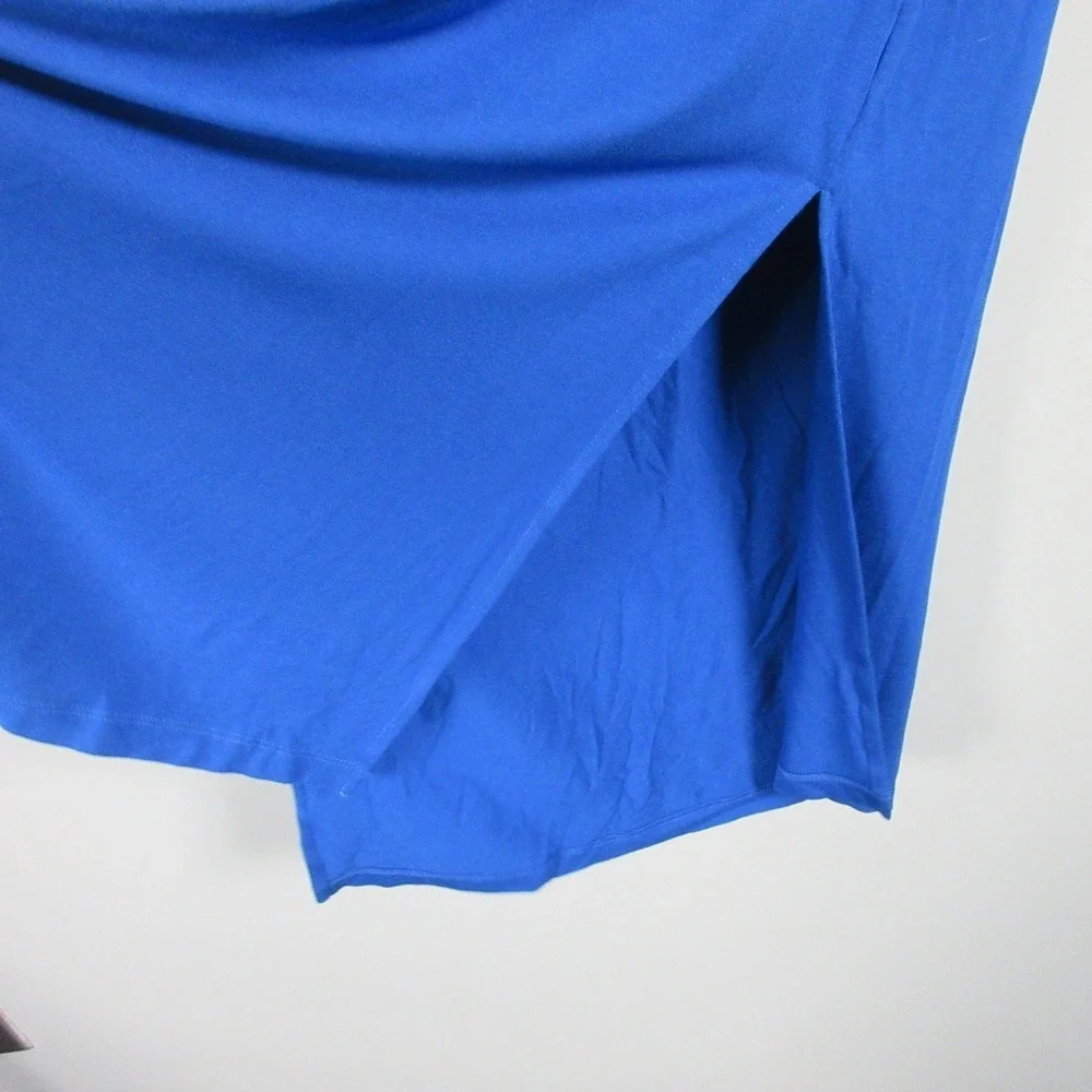 Lilly Pulitzer Helina One Shoulder Maxi Dress M Blue Rayon Blend Party Prom 426 - Picture 6 of 14
